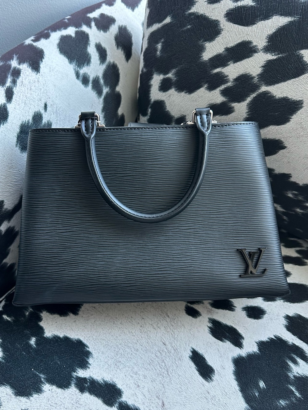 Louis Vuitton Kleber PM Black Epi Leather Handbag